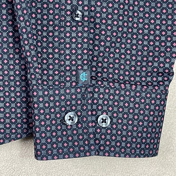Cody James Shirt Mens Extra Large Gray Red Casual Long Sleeve Button Up Adult - Picture 3 of 11